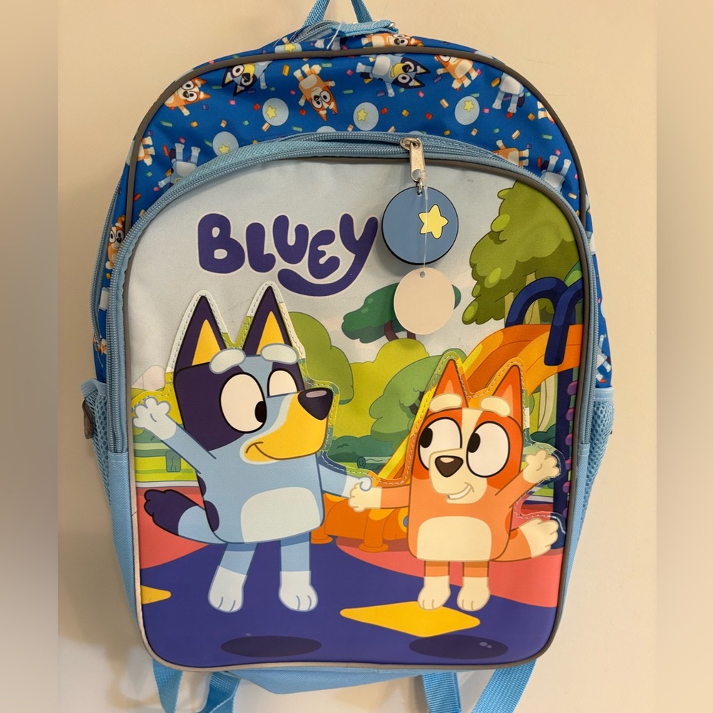 NEW Bluey & Bingo Backpack School Bag w/Laptop Sleeve